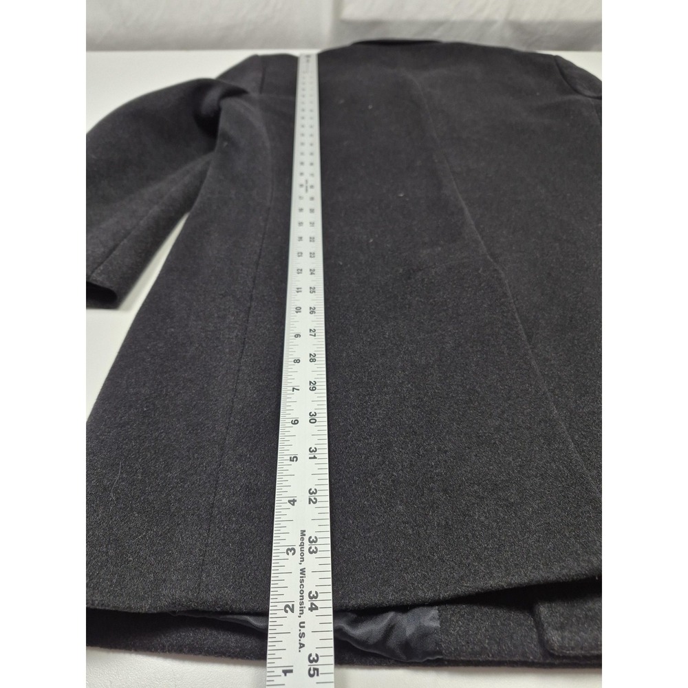 Brooks Brothers BrooksStorm Coat Mens 38S Gray Wool Loro Piana Storm System - Picture 8 of 11